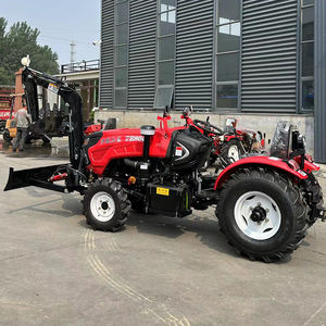 Traktor Mesin Pertanian Alat Pertanian Traktor Mini 4wd Traktor Kecil dengan Bucket Pemuat Depan - Product Image 1