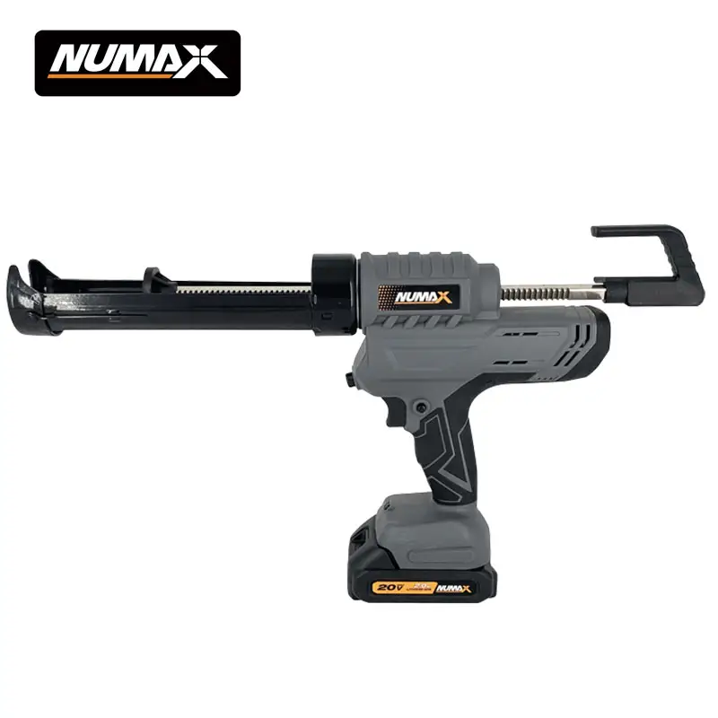 Numax 300 ml/10 oz pistola de calafetagem automática barata industrial 20v elétrica sem fio com bateria de silicone