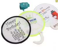 Tissu volant en Nylon pliable, ventilateur rond, décoratifs de sport, personnalisé, pour la main, cm