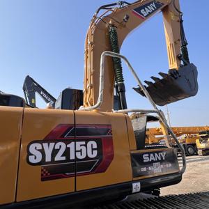 Excavatrice sur chenilles lourde et bon marché SY215C avec moteur et pompe, poids opérationnel de 21,5 tonnes, accessoire de marteau briseur à vendre - Product Image 2