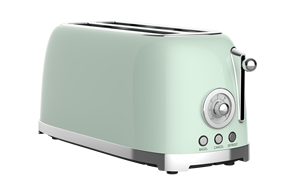 <span class=keywords><strong>Grille</strong></span>-<span class=keywords><strong>pain</strong></span> électrique rétro à 4 tranches, ouverture automatique, <span class=keywords><strong>fentes</strong></span> extra <span class=keywords><strong>larges</strong></span> pour bagel/gaufre/<span class=keywords><strong>pain</strong></span>, personnalisable OEM pour hôtel, usage domestique - Product Image 4