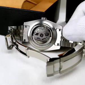 Montre-bracelet pour homme de haute qualité, luxe, boîtier en acier inoxydable blanc 36/39 mm, mouvement mécanique automatique - Product Image 4