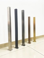 Rampe en verre pour escalier et balcon en acier inoxydable à fixation murale au design moderne avec garantie de 5 ans pour terrasse