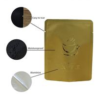 Sachets d'emballage personnalisés en gros en PET et aluminium, scellés sur trois côtés, refermables, avec oreille de suspension, pour café en dosettes individuelles