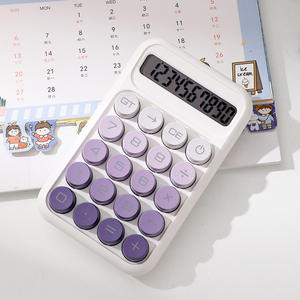 Calculatrice mécanique silencieuse portable à 10 chiffres, mini calculatrice à piles en plastique, articles divers pour les étudiants, examens et comptabilité - Product Image 4