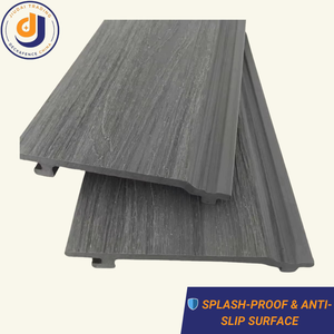 Revêtement mural WPC écologique imperméable, panneau de décoration extérieure <span class=keywords><strong>moderne</strong></span> pour terrasse de jardin extérieure, plinthe, façade de <span class=keywords><strong>maison</strong></span> - Product Image 4