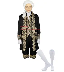 Ecoparty kostum Victorian pria, pakaian Halloween Steampunk abad 18th