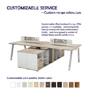 Vente en gros Comptoirs de réception en MDF Mobilier de bureau moderne avec rangement <span class=keywords><strong>Table</strong></span> de bureau durable pour les entreprises - Product Image 5