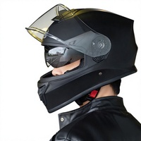 Casque intégral pour moto électrique et vélo électrique en polypropylène (PP) léger avec visière en polycarbonate, universel quatre saisons, pour hommes et femmes, anti-poussière