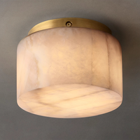 Plafonnier rond moderne minimaliste en albâtre pour couloir, hall d'entrée, éclairage de luxe, décoration, luminaire tendance pour la maison