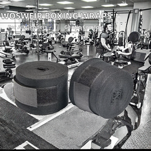 1 Par de Vendas de Algodón Suave para Kick Boxing, Unisex, para Sanda, Taekwondo, Muay Thai, MMA, Muñequeras, Equipo - Product Image 2