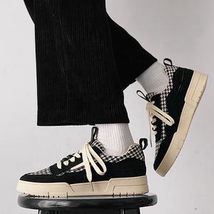 أحذية رجالية كاجوال عصرية بنمط هاوندستوث من القماش بسعر منخفض ورائجة البيع، تصنيع مخصص بشعار خاص، أحذية تزلج أنيقة للرجال - Product Image 3