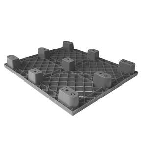 Nestable Disposable Export Nine Feet Skids Recycled Black HDPE PP <strong>Plastic</strong> Pallet 1200*1000mm 1200x1000mm 120x100cm 1200*1000cm - Product Image 3