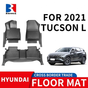 แผ่นรองพื้นรถยนต์ TPE สำหรับรถยนต์ฮุนได ทูซอน L ปี 2021 พวงมาลัยซ้าย ชุดเต็ม - Product Image 2