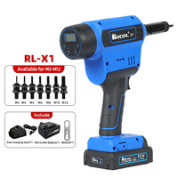 Pistolet à rivets sans fil de qualité industrielle M3-M12 RL-X1 économe en main-d 'œuvre et efficace avec fonction de comptage des ongles alimenté par batterie