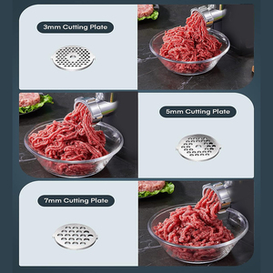 Broyeur à <span class=keywords><strong>viande</strong></span> en acier inoxydable de 1000 W de qualité supérieure avec 3 plaques de broyage, <span class=keywords><strong>hachoir</strong></span> à <span class=keywords><strong>viande</strong></span> électrique commercial - Product Image 4