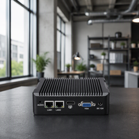 Komputer Industri Murah Intel J1900 Quad Core 6USB 1COM Tanpa Kipas Pc Mini