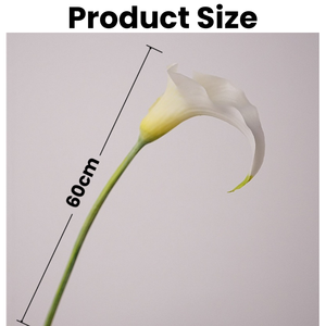 Calla Artificiale di Alta Qualità, Effetto Realistico, in Plastica Morbida, 60cm, Bianca, per Decorazioni Matrimoniali - Product Image 2