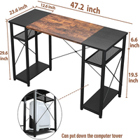 Table 47 pouces moderne, en bois, Design de Table, bureau d'ordinateur, à domicile, 2019