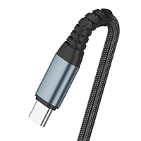 MOQ Rendah Kualitas Bagus 48 Kepang Nilon 1-2m [In-Mold Injection] Kabel Data PD 60W C ke C Tipe-C 5A 100W Pengisian Cepat Single Head