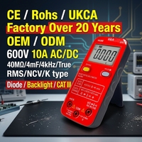 V&A VA28B Pocket Smart Digital Non-Contact Multimeter Auto-Ranging TRMS CATIII 600V Type K Temperature 4000-Count CE Certified