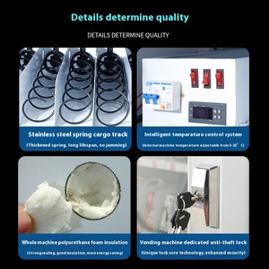 24 giờ thông minh tự phục vụ Thương mại đồ uống Snack Máy bán hàng tự động không người lái với chức năng quét mã cho thuốc lá bán hàng tự động - Product Image 3