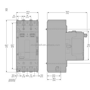 Schnei Der tesys Giga lc1g loạt Contactor chuyển 3P 4P 1NO + 1NC AC/DC lc1g400/500/5004/630/6304/800 beea/ehea/ehen/kuen/lsen - Product Image 5