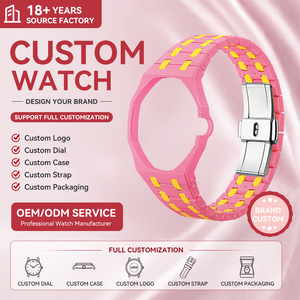 Nouveau bracelet de <span class=keywords><strong>montre</strong></span> en acier inoxydable, silicone, biocéramique et métal personnalisé pour AP X <span class=keywords><strong>Swatch</strong></span> AP Royal Pop Strap Watch Bands - Product Image 1