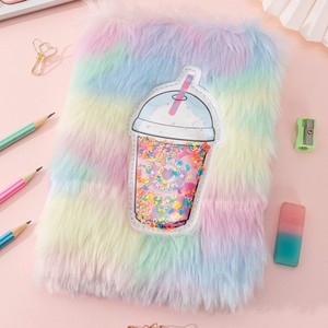 Dễ thương <span class=keywords><strong>A5</strong></span> sang trọng gấu nhật ký Kawaii máy tính xách tay với khóa vải Bìa in phong cách chủ đề may ràng buộc cho BTS quà tặng cho các nhà văn - Product Image 2