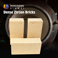 Brique de zircone dense à prix d'usine, certifiée CE, pour revêtement de four réfractaire