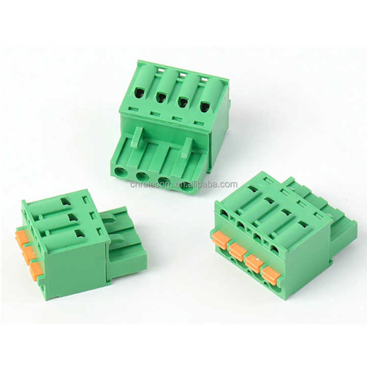 Spring Terminal Block with Press 5.0mm 5.08mm Pitch Pluggable Type Connector Headers Plugs and Sockets