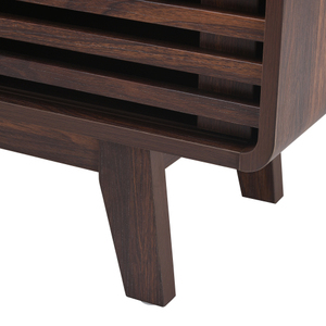 Living Room TV Stand for TV up to 59 Inch with <b>Storage</b> Cabinet Sliding Door Mid-Century <b>Console</b> <b>Table</b> - Product Image 5