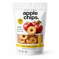 Op maat gemaakte bedrukte groothandel plastic staande ziplock verpakkingszakken voor gedroogde appelchips fruitsnacks rechtstreeks van de fabriek