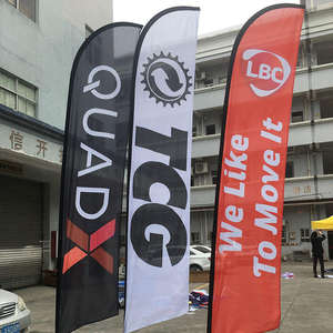 <span class=keywords><strong>Prix</strong></span> d'usine, bannières volantes personnalisées, bannières de type <span class=keywords><strong>Bali</strong></span> Bow Sail Swooper Teardrop, drapeaux à plumes, drapeaux de plage - Product Image 3