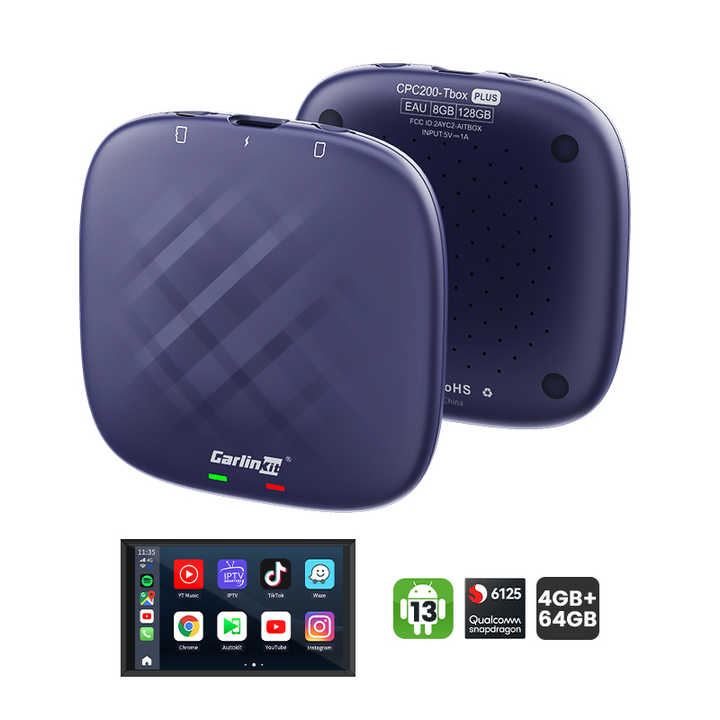 Carlinkit 8G+128GB Smart Box Android Auto Wireless Dongle Android 