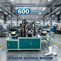 Machine d'assemblage automatique d'aérateurs de robinet à moteur robuste multi-tension 5000W contrôlée par PLC XUNNUO 1 an de garantie