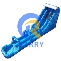 Toboggan aquatique gonflable géant pour adultes, usage commercial et résidentiel, avec piscine et souffleur, haute capacité