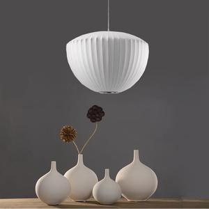 Lustre LED en soie italienne à hauteur réglable, forme unique pour chambres, salles à manger, villas, clubs - Décoration intérieure de style nordique - Product Image 4