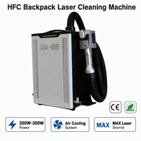 Système de détartrage portable extérieur à impulsions laser fibre 200 W avec refroidissement par air et conception de sac à bandoulière