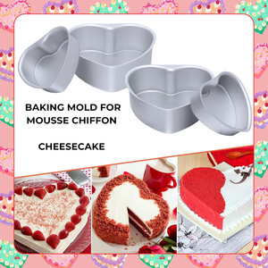 Molde para Hornear Pasteles, Antiadherente, de Aleación de Aluminio, Desmontable, Ecológico, Apto para Horno, en Bolsa OPP, de Alta Calidad, con Forma de Flor Moderna, para Postres - Product Image 5