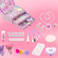 Maquillage pour filles, kit de maquillage et de nail art, boîte de maquillage, ensemble de cosmétiques lavables, kit de maquillage, beauté et mode pour filles