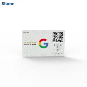 Logotipo personalizado imprimible en blanco cepillado negro NFC PVC tarjeta inteligente tarjetas de control de acceso con caja de regalo Metal NFC RFID negocio