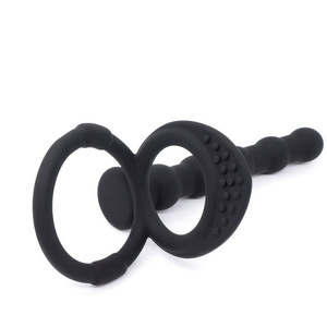 سدادة شرجية من السيليكون بحلقة مزدوجة وقفل للرجال والنساء - Product Image 4