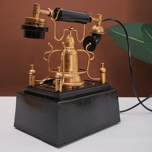 CY050 <span class=keywords><strong>Telefono</strong></span> Antico per Decorazione, Modello Classico Vintage, Artigianato in Metallo Fatto a Mano, Decorazione per la Casa - Product Image 5