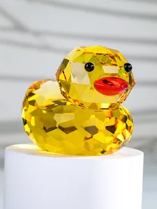 Cheap Wedding Return Gifts Yellow Crystal Duck For Girls Tourist Gifts