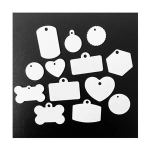 2026 메탈 양면 화이트 알루미늄 염료 승화 애완동물 인식표 블랭크 열전사 애완동물 ID 태그 강아지 운전면허증 고양이 인식표 - Product Image 4