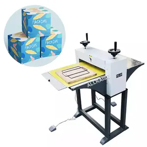 ماكينة تجعيد الورق المقوى اليدوي لقطع الألغاز بالقالب ، ماكينة صنع بطاقات البيتزا التجارية من كلوريد البولي فينيل
