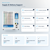 Distributeur automatique S4 XY pour marchandises fragiles avec écran tactile de 21,5 pouces, capacité de 20 à 150 unités, refroidissement par compresseur