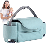 Magnifique sac organisateur pour poussette, facile à installer, avec porte-gobelet