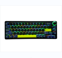 Keyboard Gaming Mekanik RGB Gateron/Kailh Berkabel Nirkabel dengan Antarmuka USB Desain Tahan Air Baru